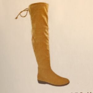 SO Womens thigh high boots, NIB, 7.5, Tan